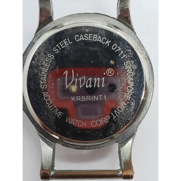 Vivani KRBRINT, women\'s dress watch. Large face with jeweled bevel main image 4